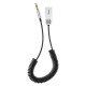 Автомобільний Bluetooth адаптер Baseus BA01 BT USB to AUX cable Black CABA01-01