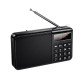 Портативний радіоприймач HOCO HI50 Portable radio AM/FM USB/TF/BT5.3 5W Black