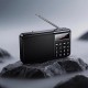 Портативний радіоприймач HOCO HI50 Portable radio AM/FM USB/TF/BT5.3 5W Black