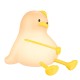 Нічний світильник HOCO HX16 Silicone duck lamp 7h White