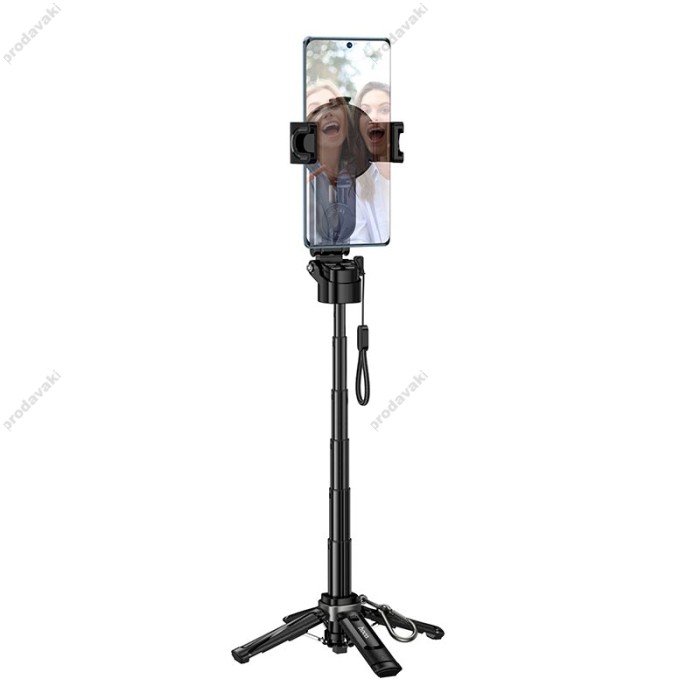 Монопод-трипод HOCO K27 Pro Magic portable mini live broadcast stand 0.48m Black