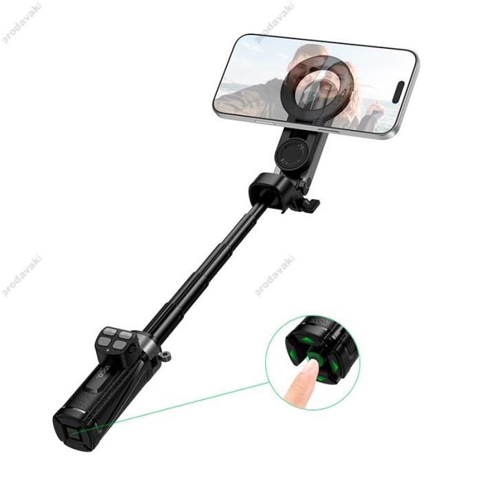 Монопод-трипод HOCO K27 Pro Magic portable mini live broadcast stand 0.48m Black
