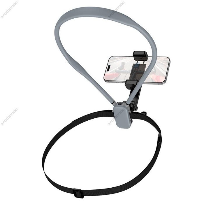 Тримач на шию HOCO K30 Campo neck-hanging holder 4.5-7" Black-grey