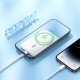 Повербанк портативний акумулятор Power bank Hoco J140A Tony MagSafe магнітний 20W 5000 mAh White