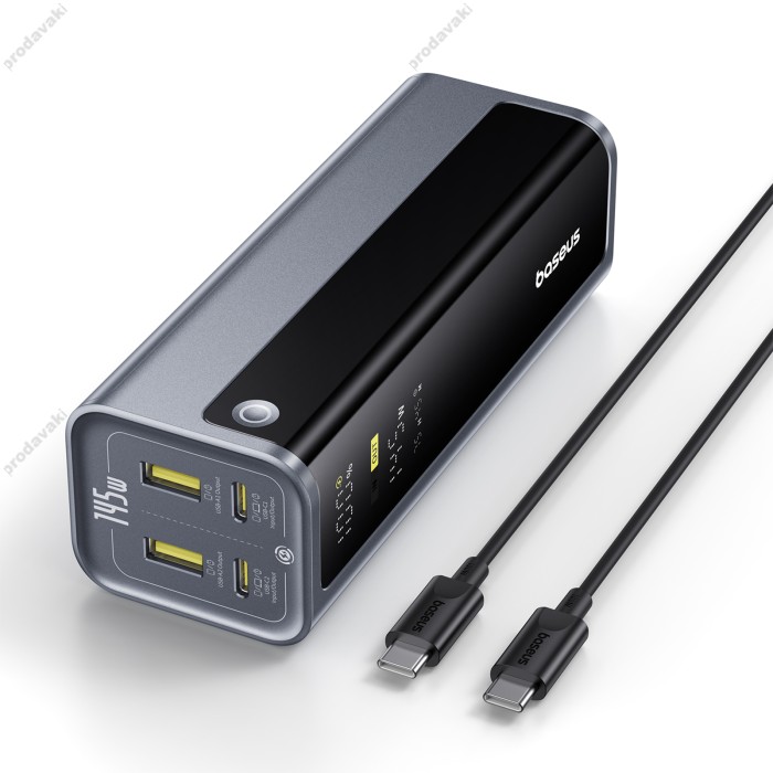Повербанк портативний акумулятор Power bank Baseus EnerGeek GP12 20800 mAh 145W Grey P10082109813-00