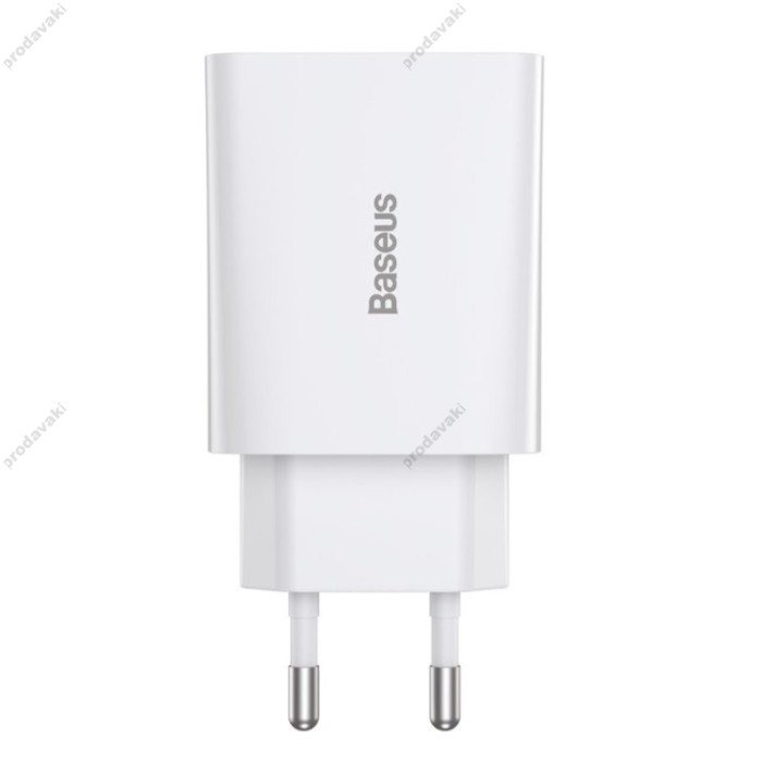 Мережевий зарядний пристрій Baseus Speed Mini Quick Charger 20W White CCFS-SN02