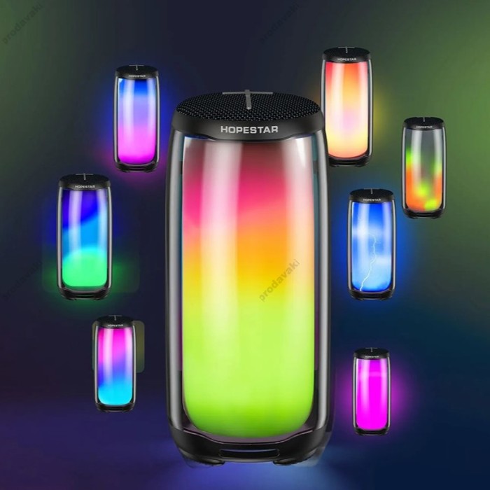 Портативна колонка Bluetooth Hopestar P49 Led 10W Black