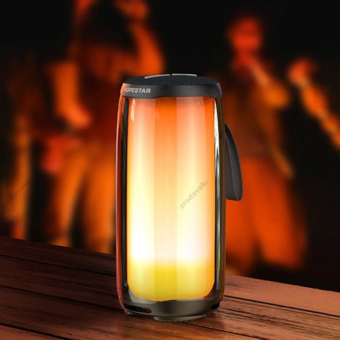 Портативна колонка Bluetooth Hopestar P49 Led 10W Black