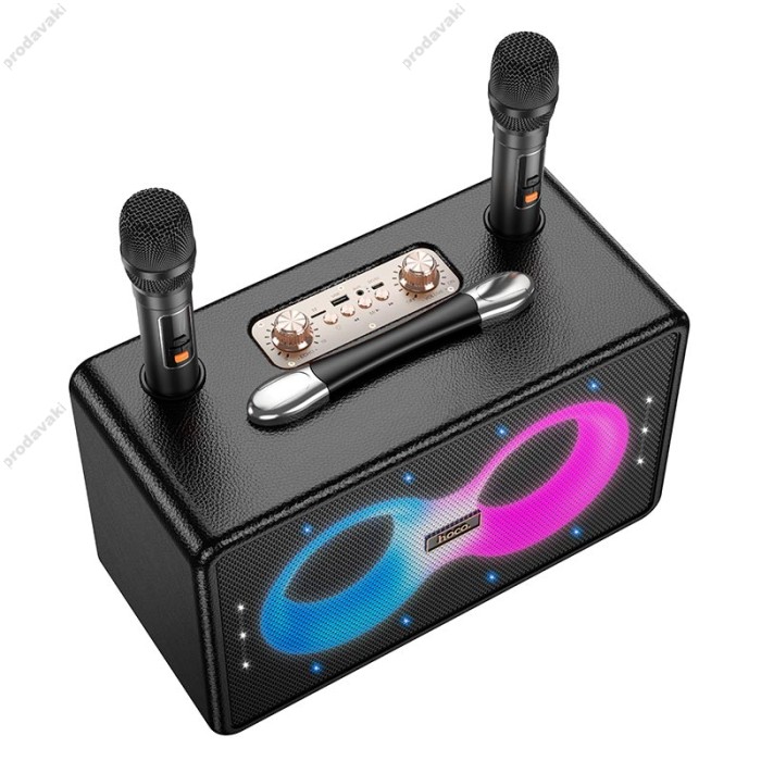 Портативна колонка Bluetooth HOCO HA8 Ave wireless dual-mic outdoor BT speaker 40W black