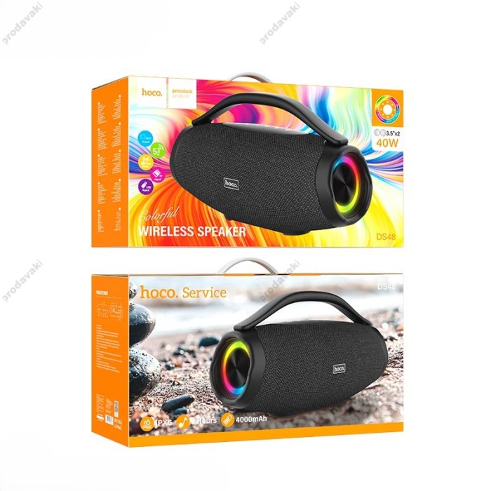 Портативна колонка Bluetooth HOCO DS48 Peak BT speaker IPX6 BT5.3 TWS 40W