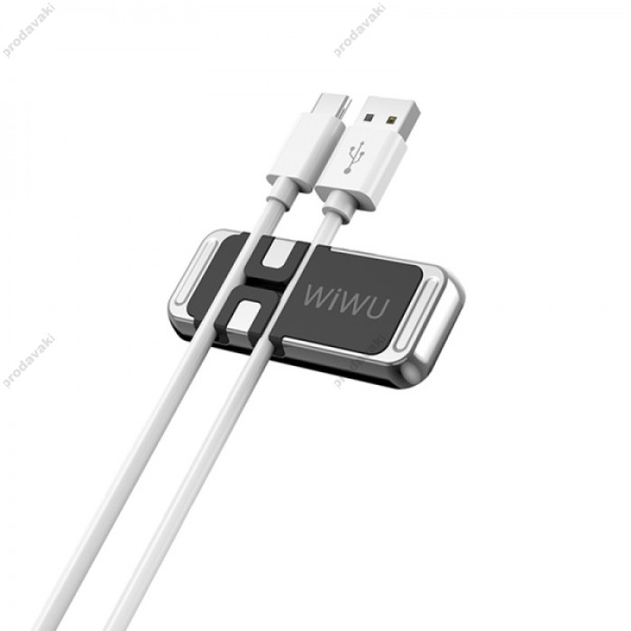 Органайзер для кабеля WIWU CH011 Car Data Cable Organizer Magnetic Bracket Black
