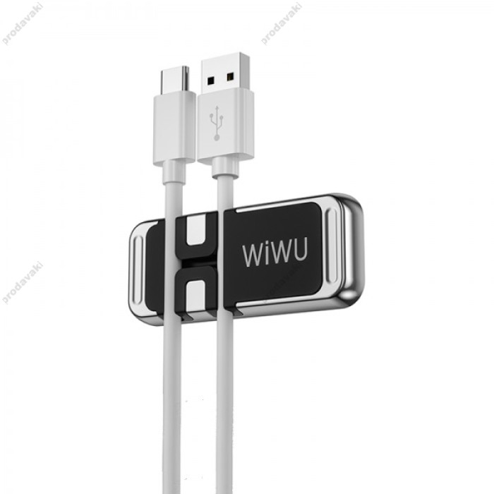 Органайзер для кабеля WIWU CH011 Car Data Cable Organizer Magnetic Bracket Black