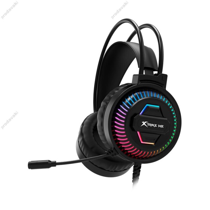 Дротові навушники XTRIKE ME GH-510S Cwired headset RGB Black