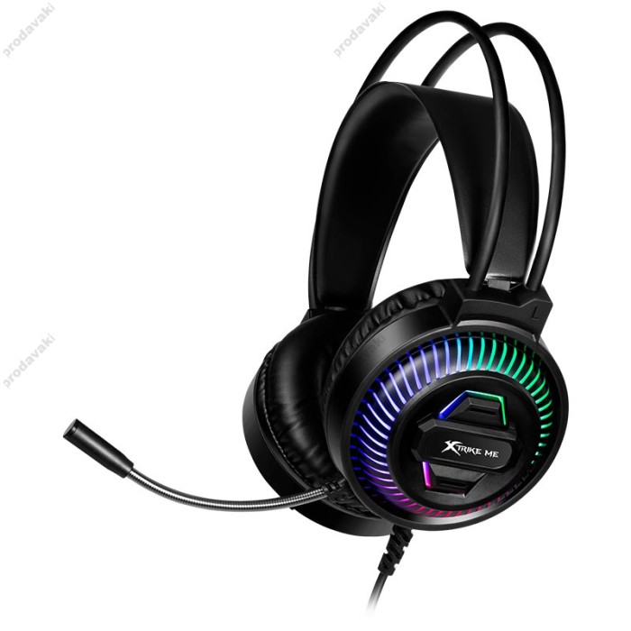 Дротові навушники XTRIKE ME GH-510S Cwired headset RGB Black