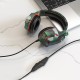 Дротові навушники HOCO ESD08 Gaming LED Headphones Hi-Res Camouflage-Green