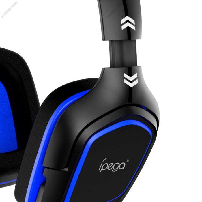 Дротові навушники iPega PG-R006B Gaming Noice Reduction 3.5mm Black-blue