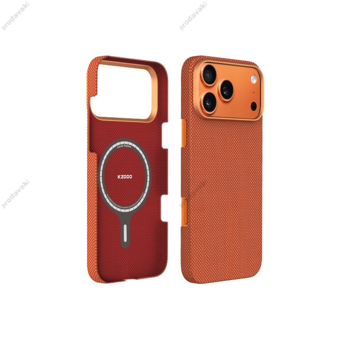 Чохол K-DOO Kevlar Explorer case with MagSafe для iPhone 17 Pro Bright orange