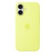 Чохол Silicone with MagSafe для iPhone 17 Neon yellow