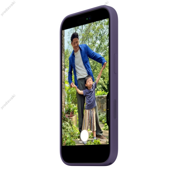 Чохол Silicone with MagSafe для iPhone 17 Purple fog