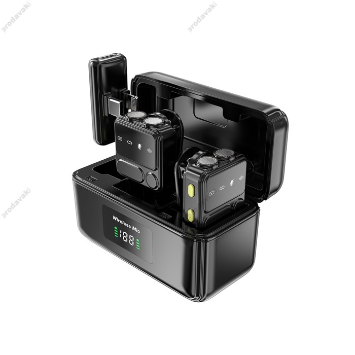 Бездротовий мікрофон для телефону Wiwu Wi-WM005 Type-C - Lightning  з кейсом заряджання