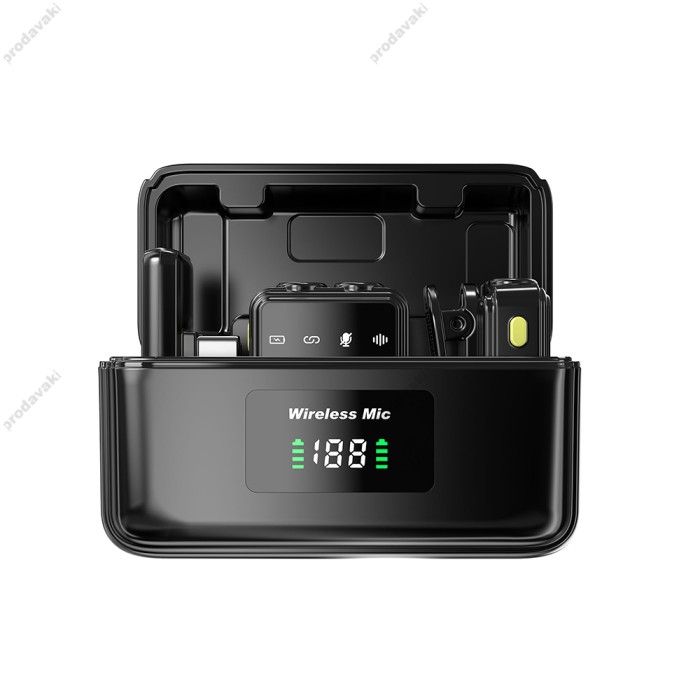 Бездротовий мікрофон для телефону Wiwu Wi-WM005 Type-C - Lightning  з кейсом заряджання
