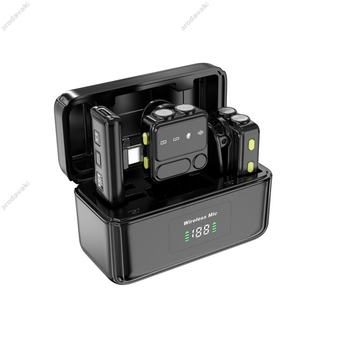Бездротовий мікрофон для телефону Wiwu Wi-WM005 Type-C - Lightning  з кейсом заряджання