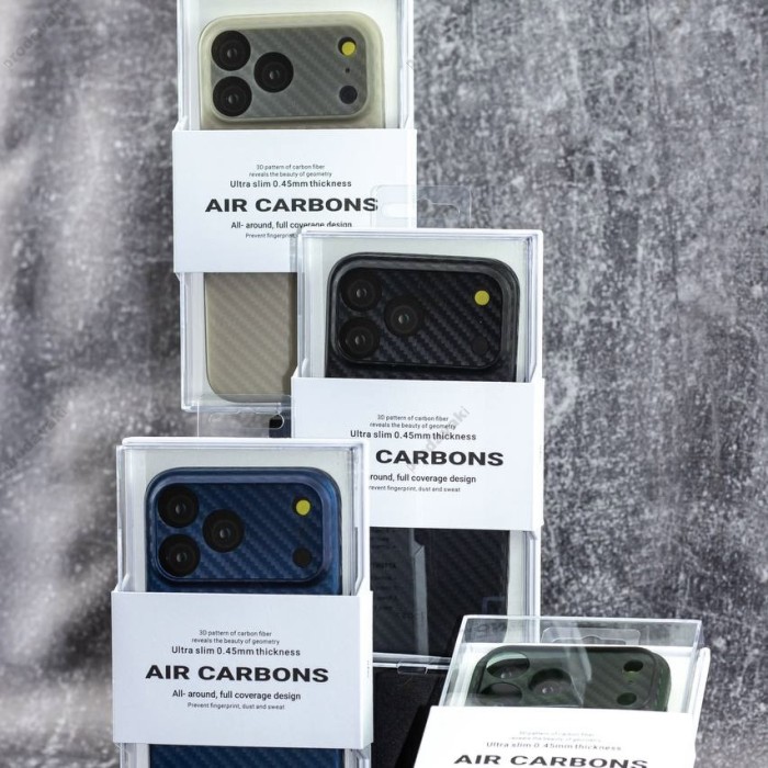 Карбоновий чохол K-Doo Air Carbon для iPhone 18 Pro Max Titanium grey