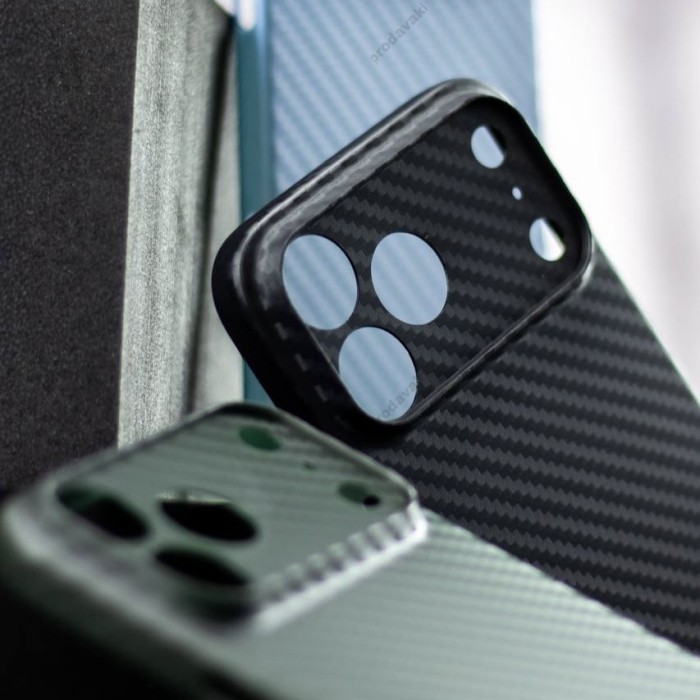 Карбоновий чохол K-Doo Air Carbon для iPhone 18 Pro Max Titanium grey
