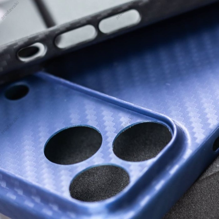 Карбоновий чохол K-Doo Air Carbon для iPhone 18 Pro Max Titanium grey