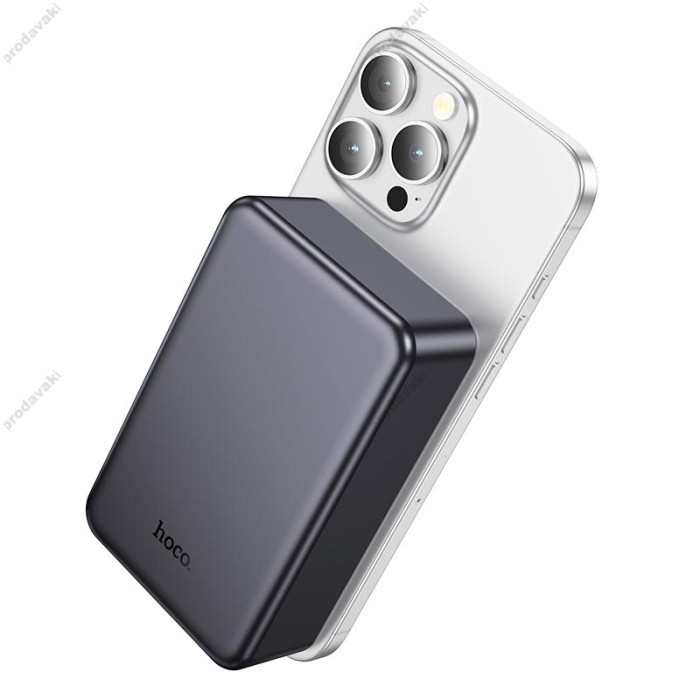 Повербанк портативний акумулятор Power bank Hoco J160B MagSafe magnetic PD 20W 20000 mAh Grey