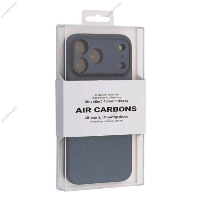 Карбоновий чохол K-Doo Air Carbon для iPhone 18 Pro Blue