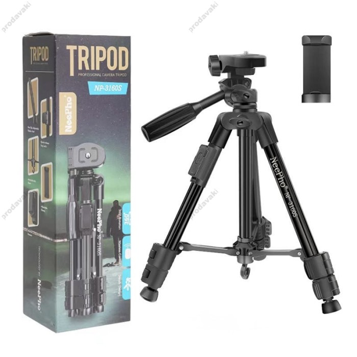 Штатив-трипод Tripod Stand Multifunctiona Neepho NP-3160S 0.68m