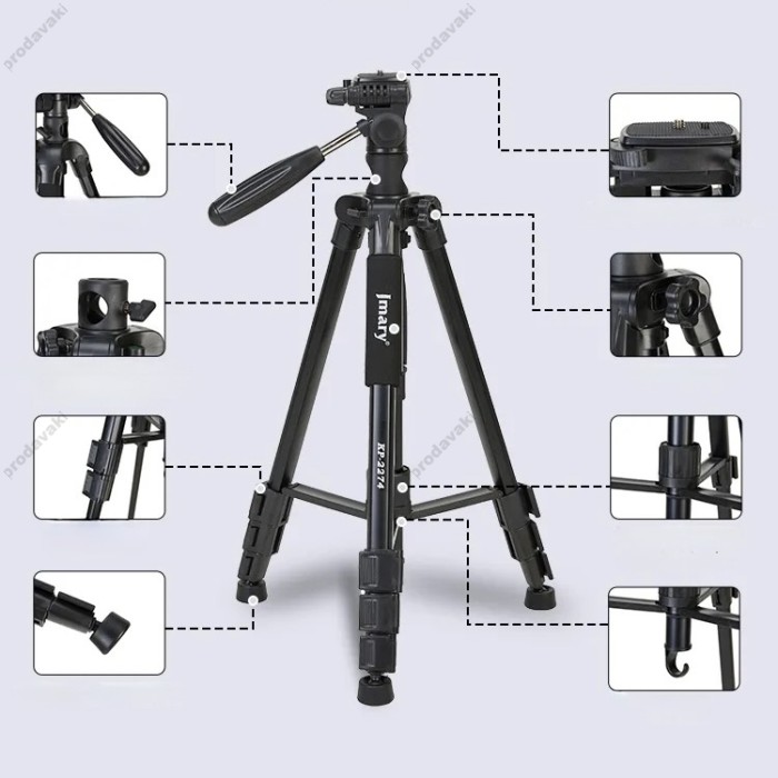 Штатив-трипод Tripod Stand Multifunctional Jmary KP-2274 ¼ 1.67m