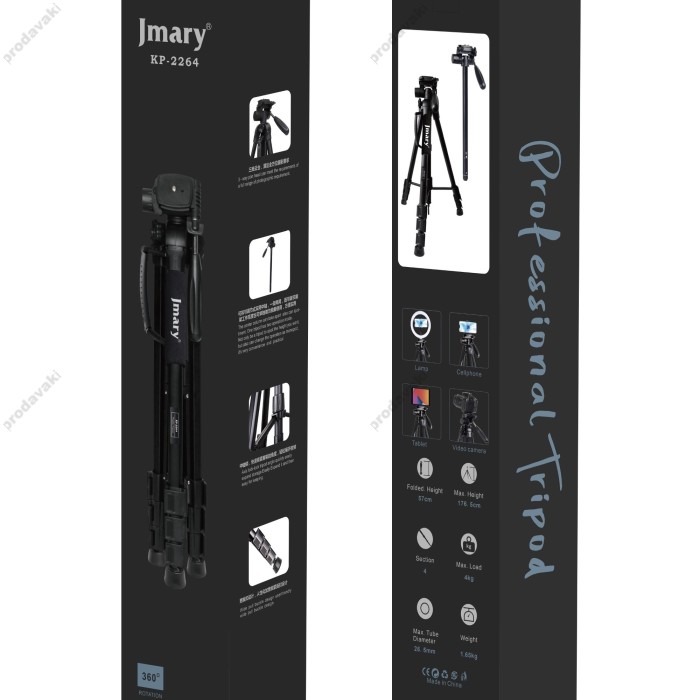 Штатив-трипод Tripod Stand Multifunctional Jmary KP-2264 ¼ 1.76m