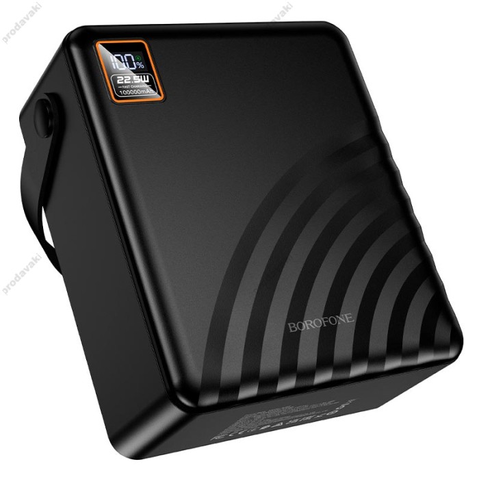 Повербанк портативний акумулятор Power bank BOROFONE BJ85 Myriad 22.5W fully compatible 100 000mAh Black