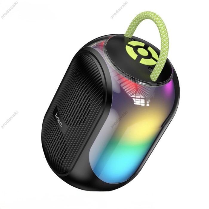 Портативна колонка Bluetooth HOCO DS68 Cool RGB BT speaker with 2 microphones 10W Black