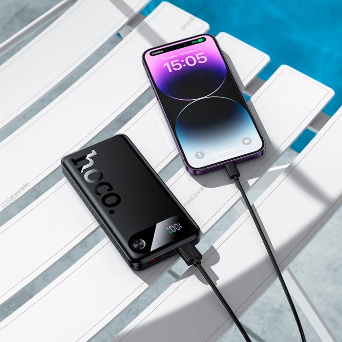 Повербанк портативний акумулятор Power Bank Hoco J154 Victorious 22.5W 10000 mAh Black