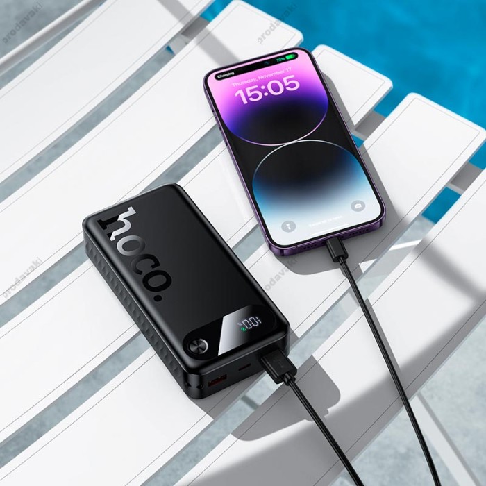 Повербанк портативний акумулятор Power bank Hoco J154A Victorious 22.5W 20000 mAh Black
