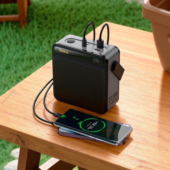 Повербанк портативний акумулятор Power bank Hoco J161 PD 22.5W fully compatible 80000mAh Black