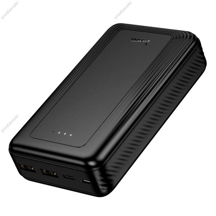 Повербанк портативний акумулятор Power bank Hoco J165A Honey fully compatible power 2A 20000 mAh Black
