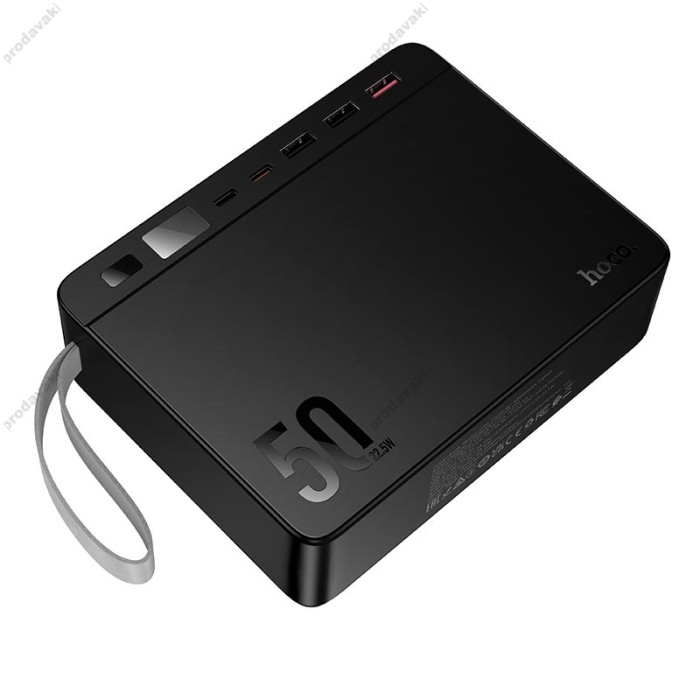 Повербанк портативний акумулятор Power bank Hoco J166 Carretera 22.5W 50000 mAh Black