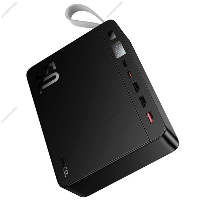 Повербанк портативний акумулятор Power bank Hoco J166 Carretera 22.5W 50000 mAh Black