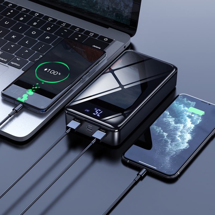 Повербанк портативний акумулятор Power bank BOROFONE BJ8 Extreme 30000 mAh black