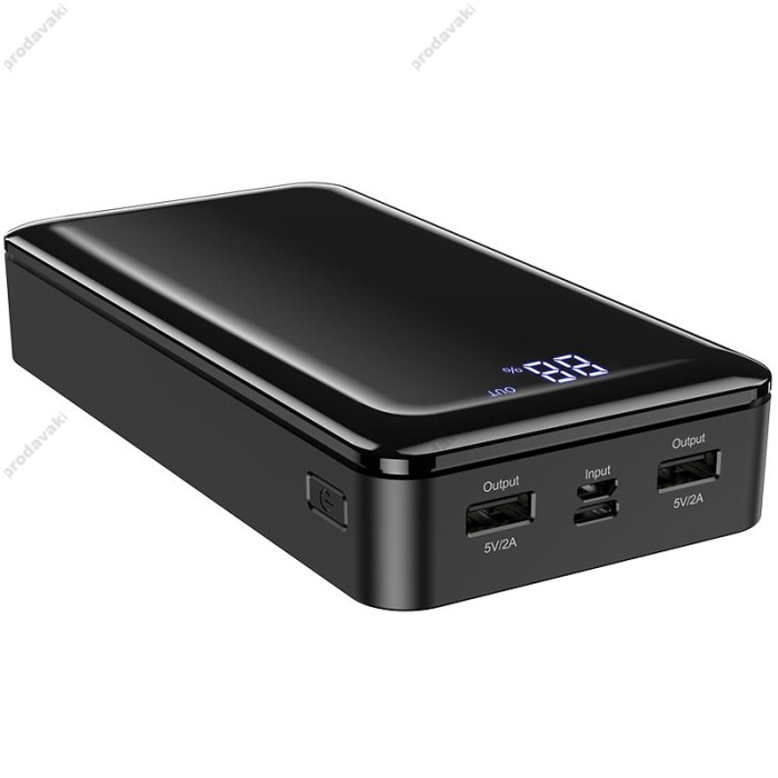 Повербанк портативний акумулятор Power bank BOROFONE BJ8 Extreme 30000 mAh black