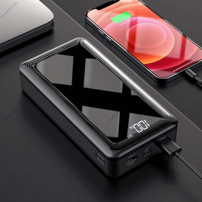 Повербанк портативний акумулятор Power bank BOROFONE BJ8 Extreme 30000 mAh black