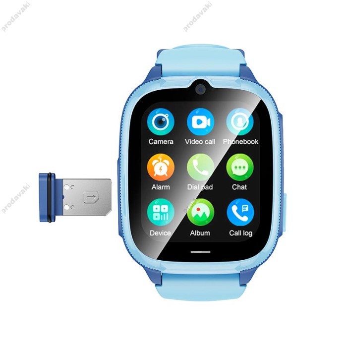 Дитячий смарт-годинник HOCO Y106 4G Call WiFi positionning children phone watch Blue