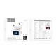 Бездротові навушники Bluetooth Hoco EW73 Randy true wireless with touch screen BT 5.4 White