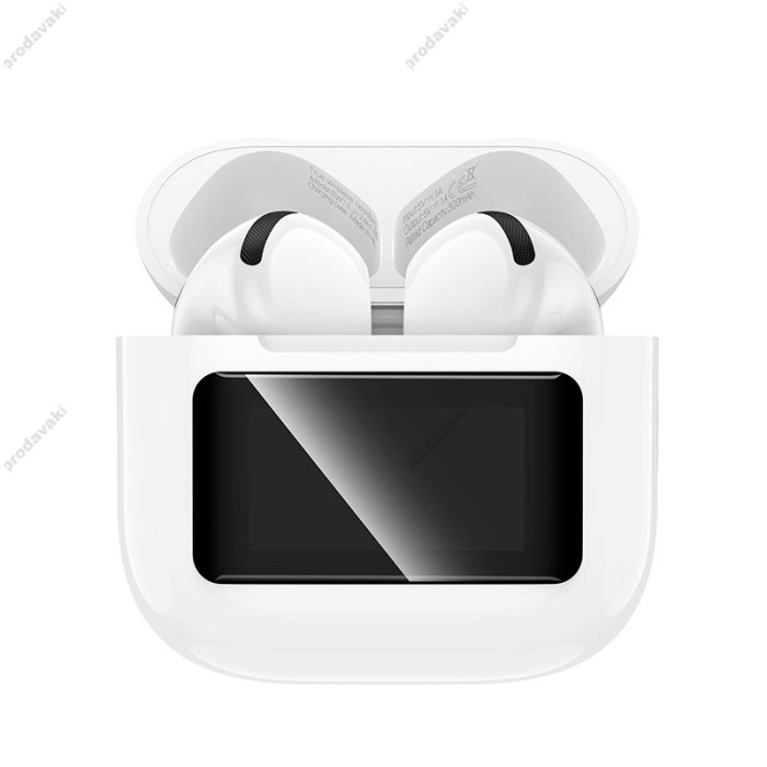 Бездротові навушники Bluetooth Hoco EW73 Randy true wireless with touch screen BT 5.4 White