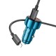 Автомобільний зарядний пристрій HOCO Z50 Leader Type-C to Lightning 3A 48W Sapphire-Blue