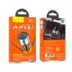 Автомобільний зарядний пристрій HOCO NZ9 Galloper three-port Type-C cable 5A 95W Black